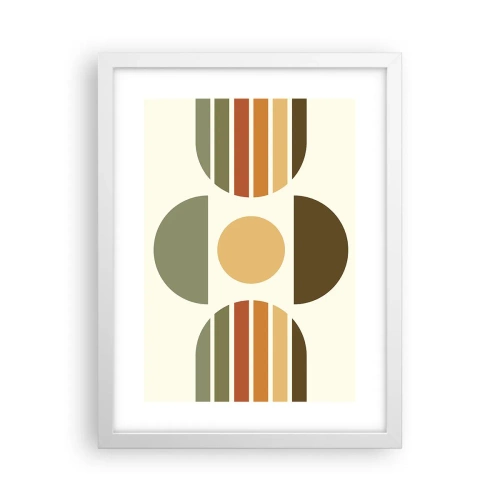 Poster in cornice bianca - Nei colori della terra - 30x40 cm