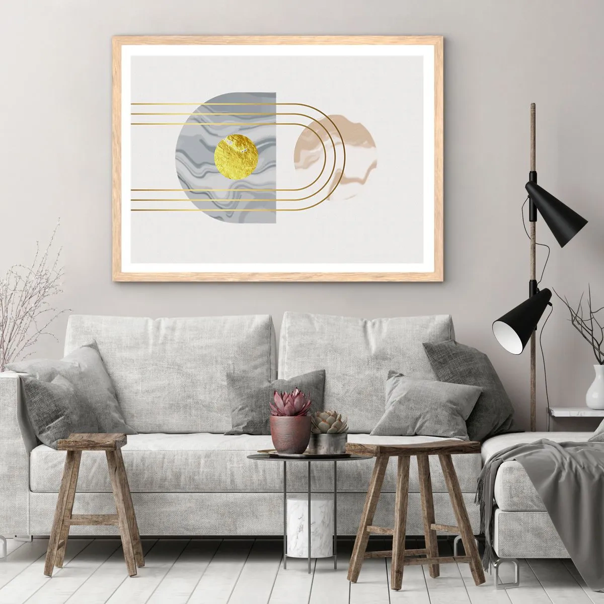 Poster in cornice rovere chiaro - Chiarezza e lucentezza - 40x30 cm