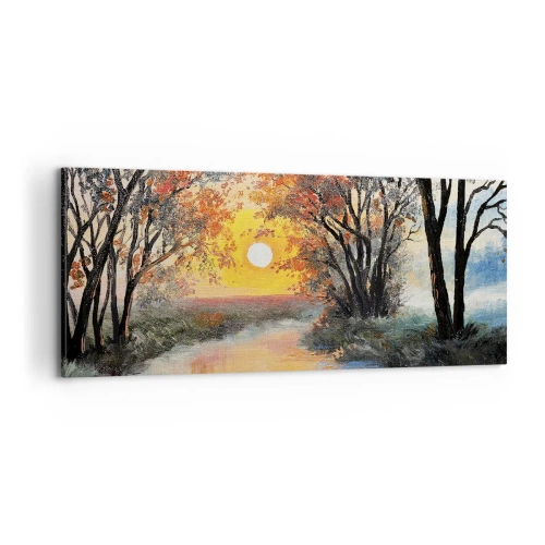 Quadro su tela - Stampe su Tela - Atmosfera autunnale - 100x40 cm