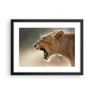 Poster in cornice nera - Prova a non ascoltare - 40x30 cm