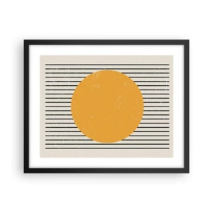 Poster in cornice nera - La forza della semplicità - 50x40 cm