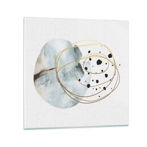 Quadro su vetro - Nell'abbraccio dello spazio - 40x40 cm