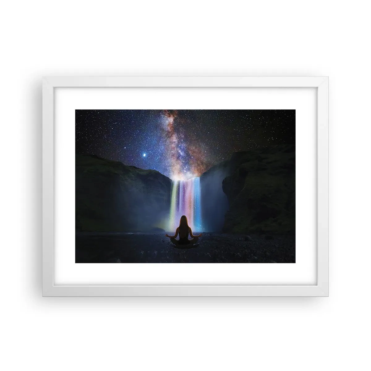 Poster in cornice bianca - Armonia assoluta - 40x30 cm