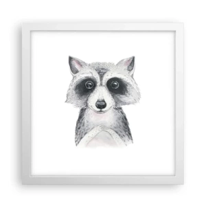 Poster in cornice bianca - Un attimo di commozione - 30x30 cm