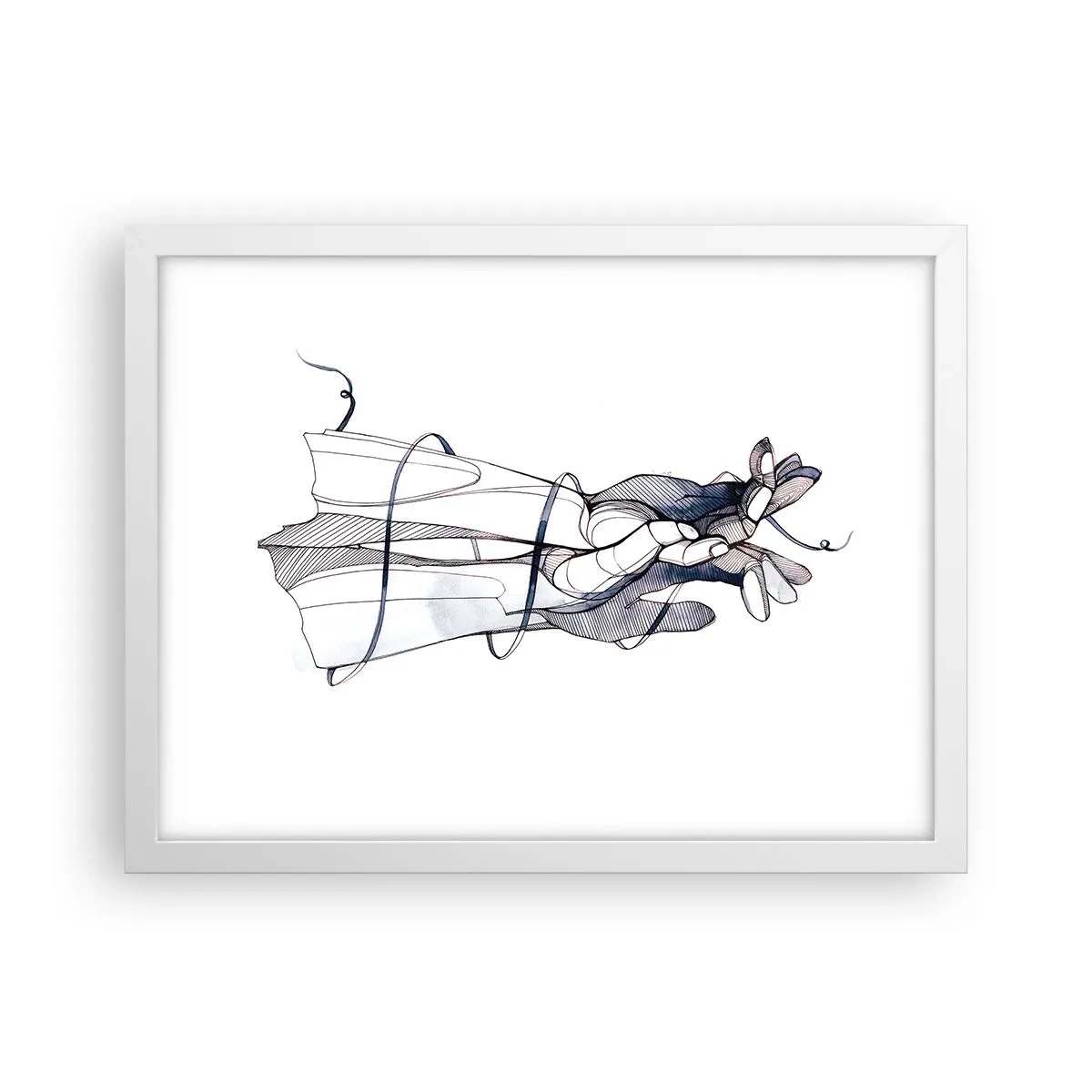 Poster in cornice bianca - Studio del tocco - 40x30 cm