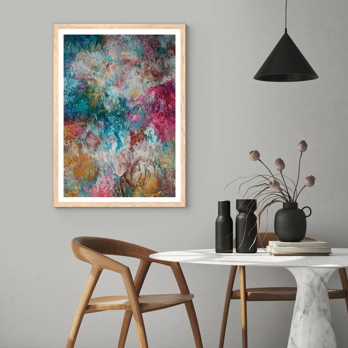 Poster in cornice rovere chiaro - In piena fioritura - 70x100 cm