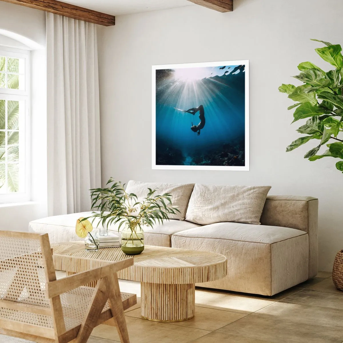Poster - Danza subacquea - 50x50 cm