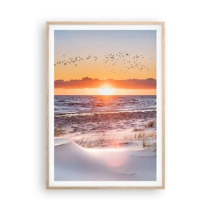 Poster in cornice rovere chiaro - Paesaggio orizzontale - 70x100 cm