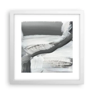 Poster in cornice bianca - Movimento deciso - 30x30 cm