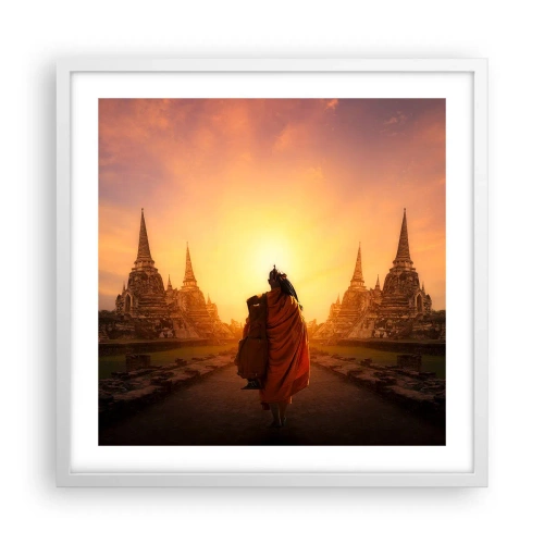 Poster in cornice bianca - In pace per l'eternità - 50x50 cm