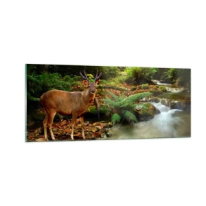 Quadro su vetro - Benvenuto nel mio mondo - 100x40 cm