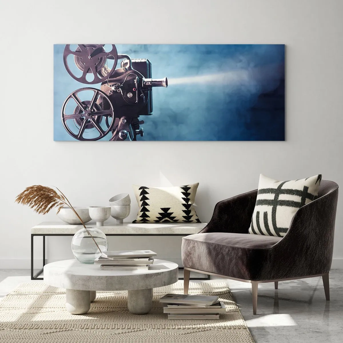 Quadro su vetro - Nel vecchio cinema - 100x40 cm