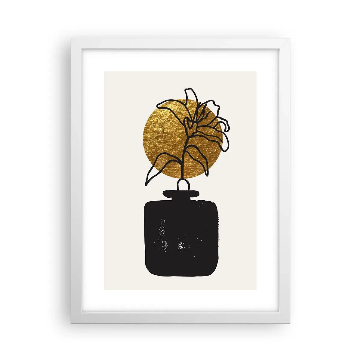 Poster in cornice bianca - Bellezza a peso d'oro - 30x40 cm