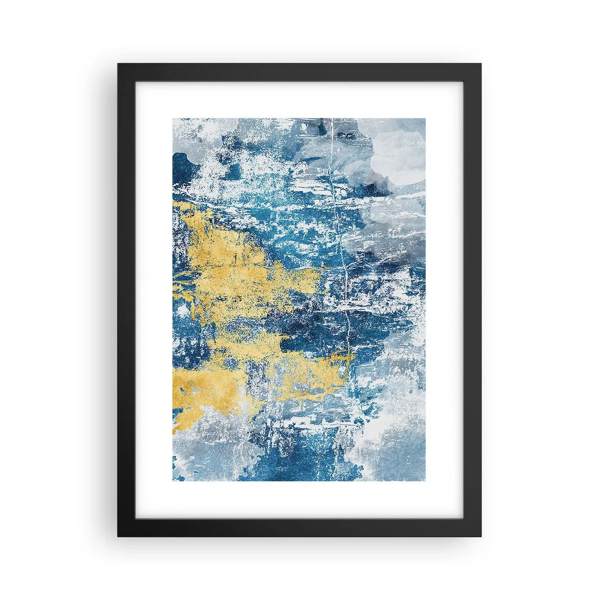 Poster in cornice nera - Astrazione piena di ottimismo - 30x40 cm