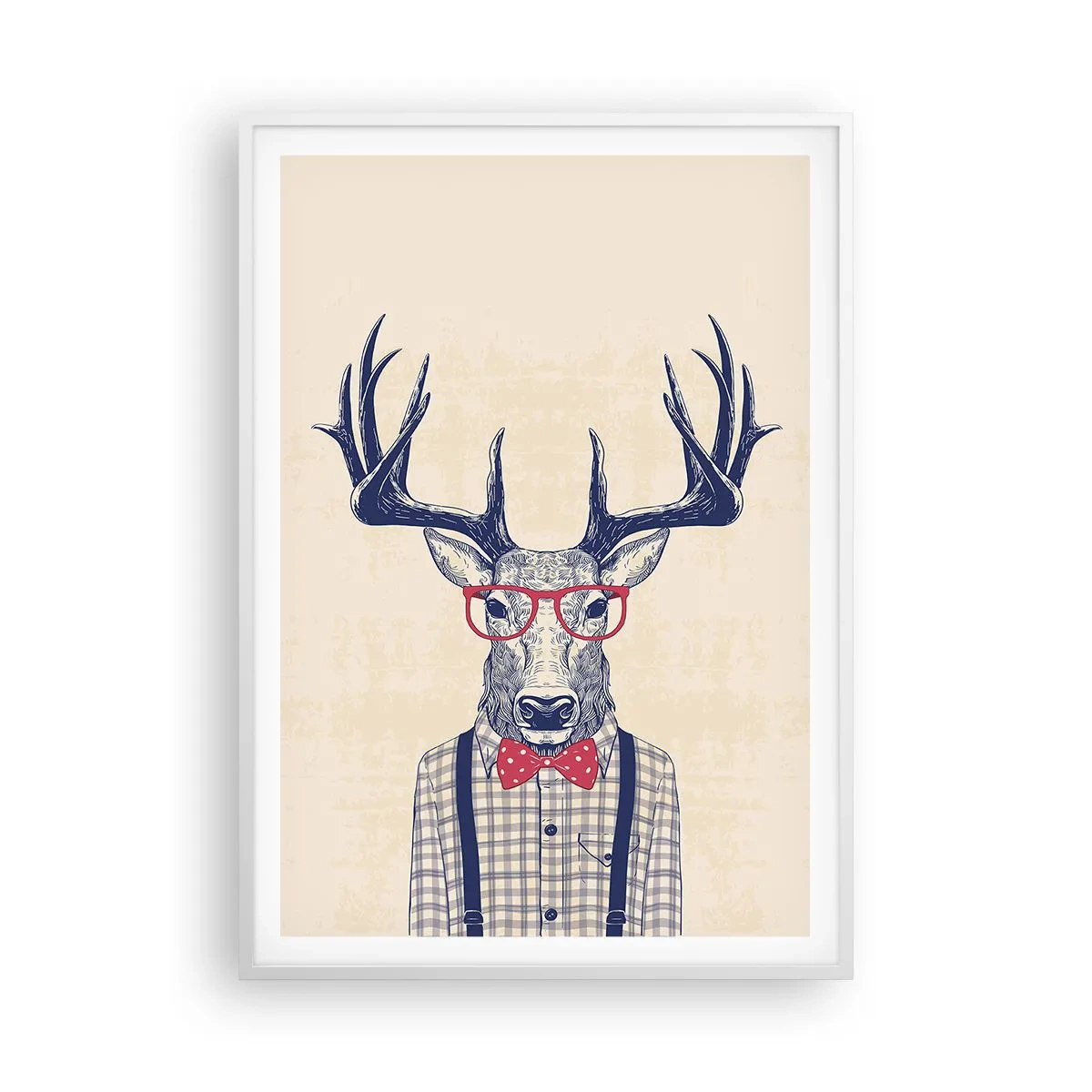 Poster in cornice bianca - Divertente stravaganza - 70x100 cm