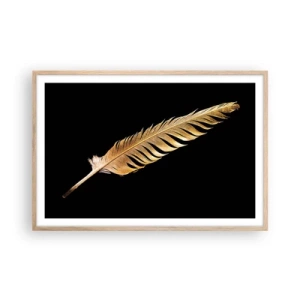 Poster in cornice rovere chiaro - Non una piuma qualsiasi.... - 91x61 cm