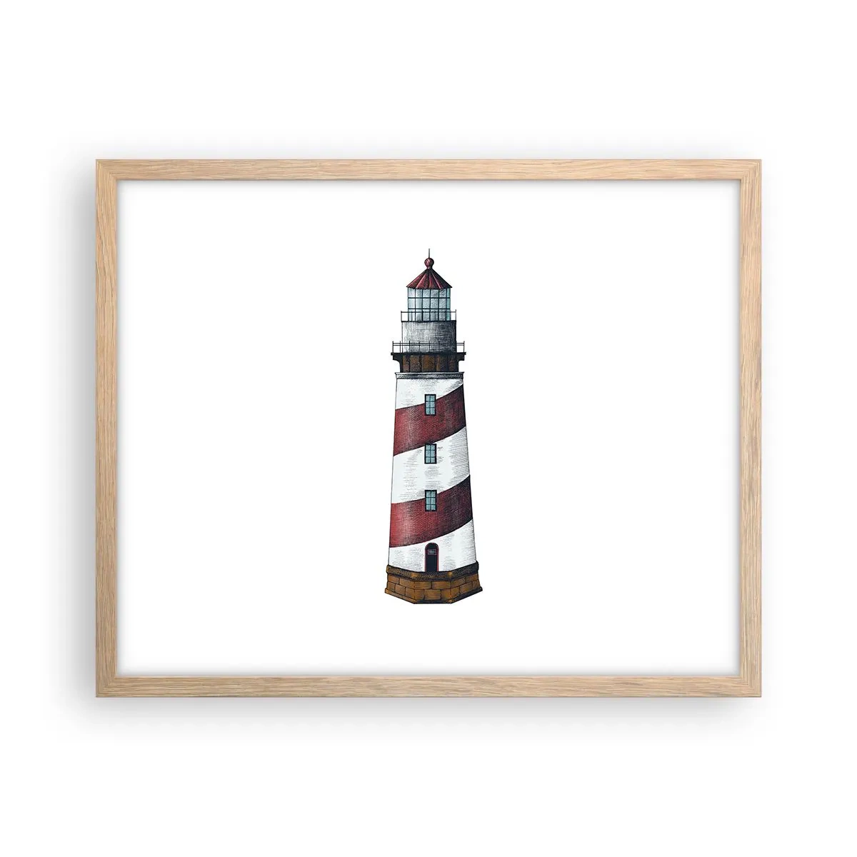 Poster in cornice rovere chiaro - Sempre di guardia - 50x40 cm