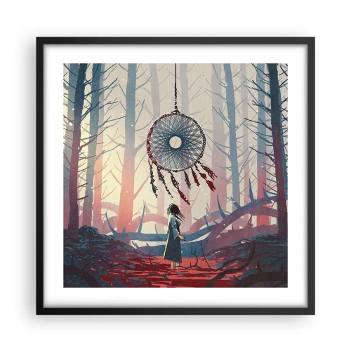 Poster in cornice nera - Il rituale segreto della felicità - 50x50 cm