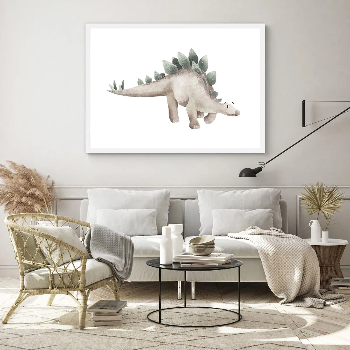 Poster in cornice bianca - Sono vostro amico - 100x70 cm