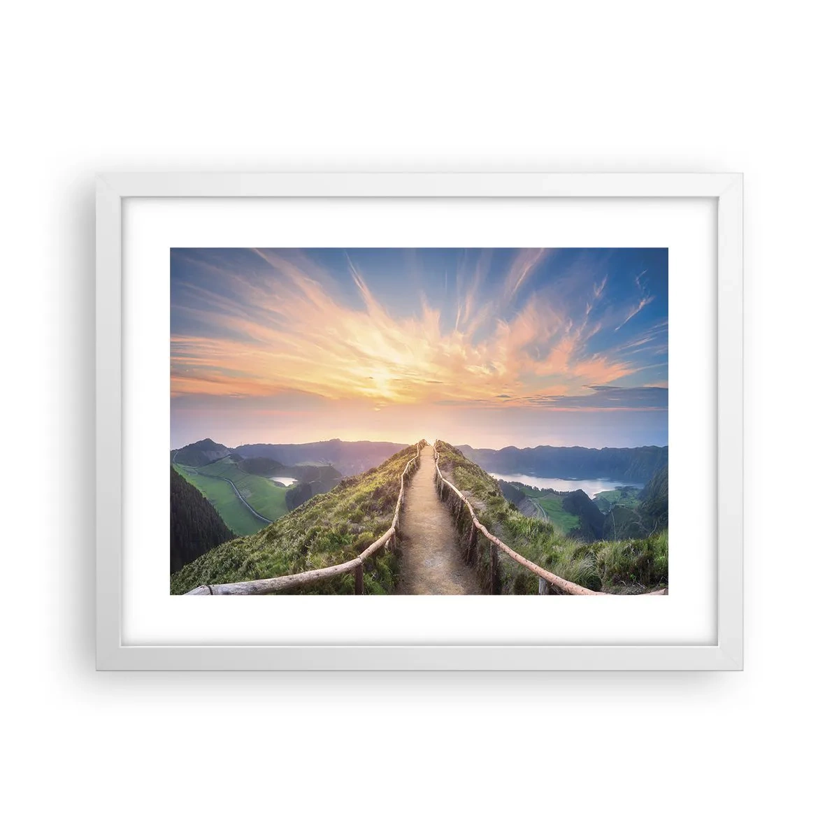 Poster in cornice bianca - Vicino al cielo - 40x30 cm