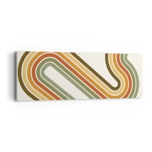 Quadro su tela - Stampe su Tela - Zig zag fino alla meta - 90x30 cm