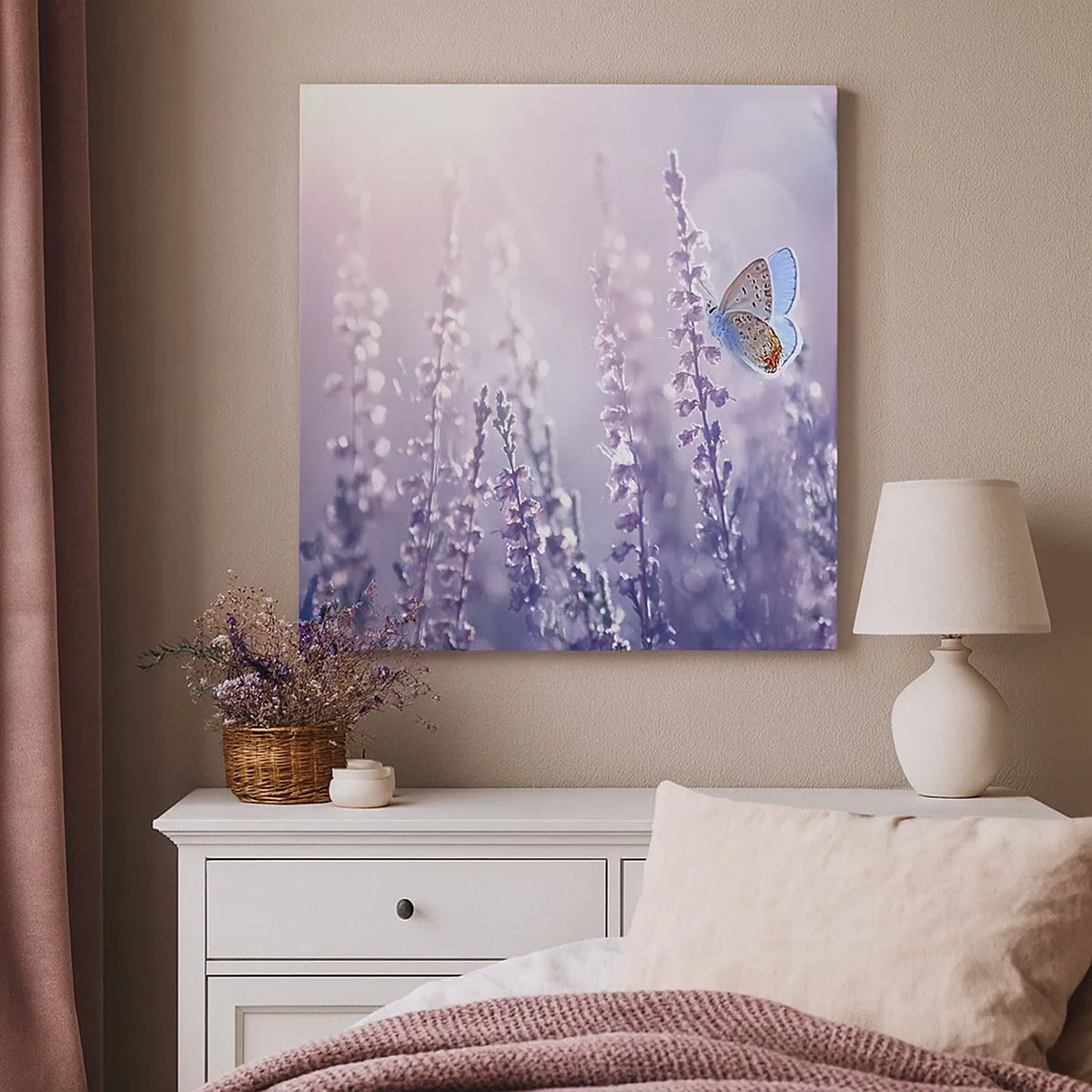 Quadro su tela - Stampe su Tela - Il bacio della farfalla - 30x30 cm