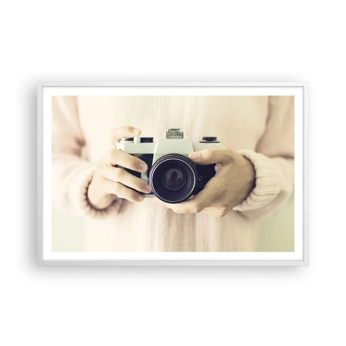 Poster in cornice bianca - Per vedere meglio... - 91x61 cm