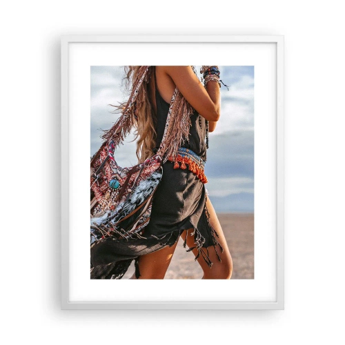 Poster in cornice bianca - La donna dello sciamano - 40x50 cm