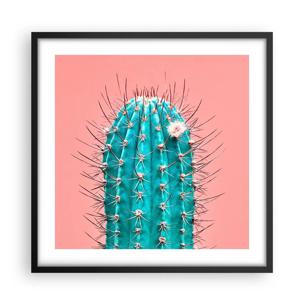 Poster in cornice nera - Stai attento - 50x50 cm