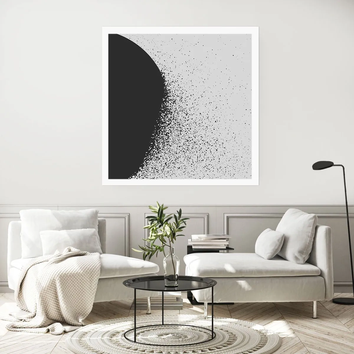 Poster - Il movimento delle particelle - 30x30 cm