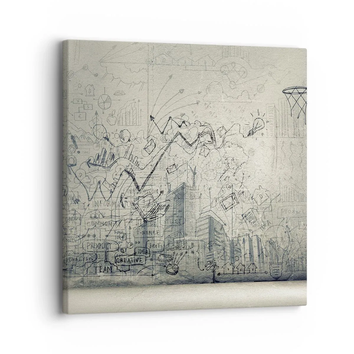 Quadro su tela - Stampe su Tela - La mia fantastica vita in città - 30x30 cm