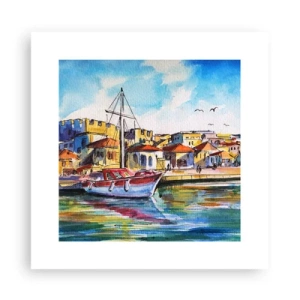 Poster - Un colorato pomeriggio - 30x30 cm