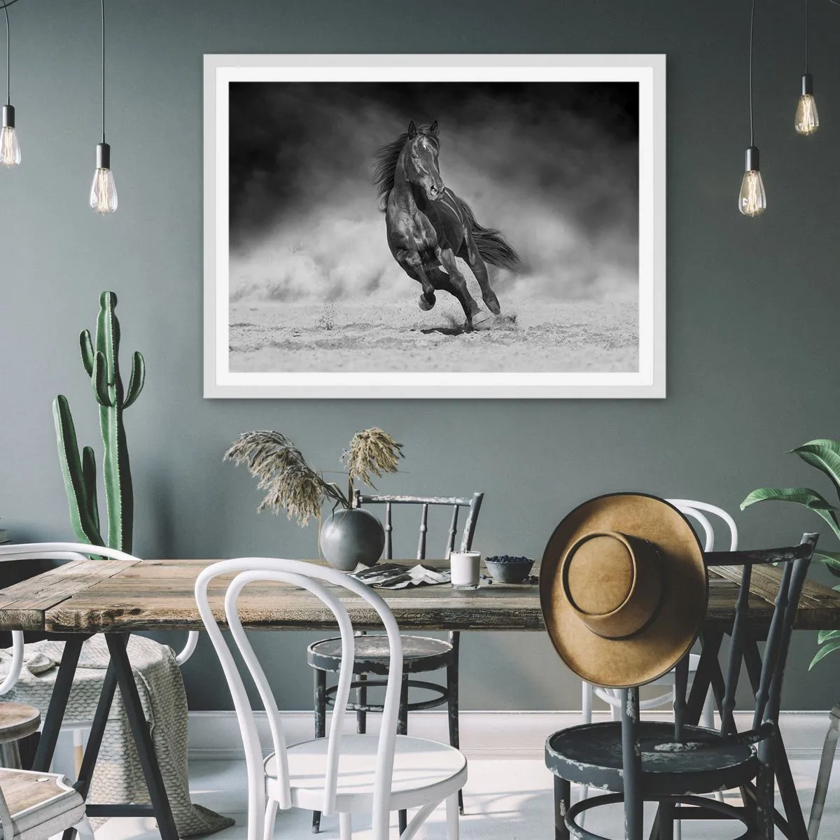 Poster in cornice bianca - Degno dell'emiro - 70x50 cm