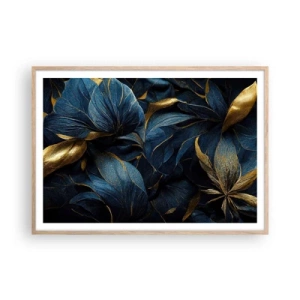 Poster in cornice rovere chiaro - Foderati d'oro - 100x70 cm