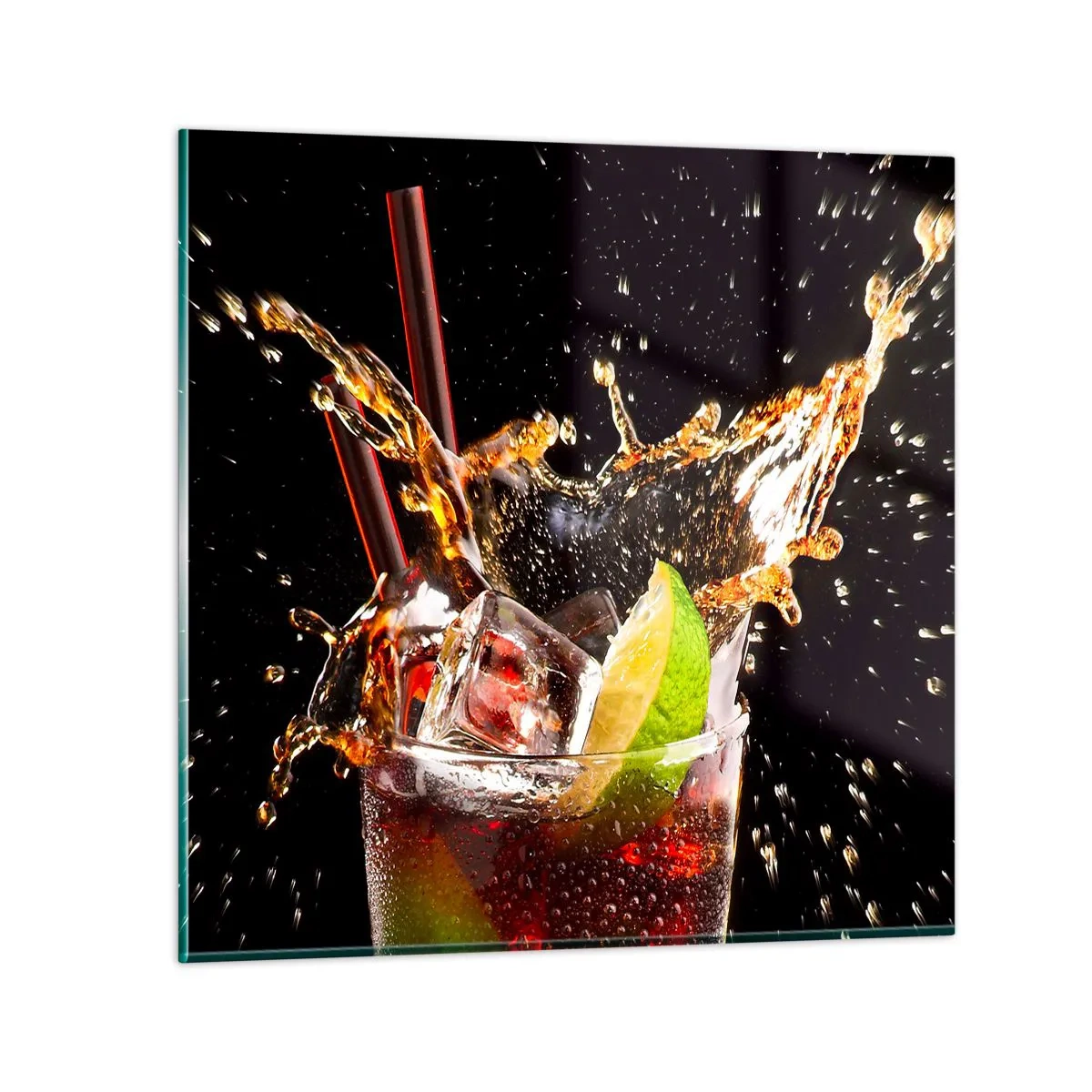 Quadro su vetro - Gioia ed energia dei colori - 60x60 cm