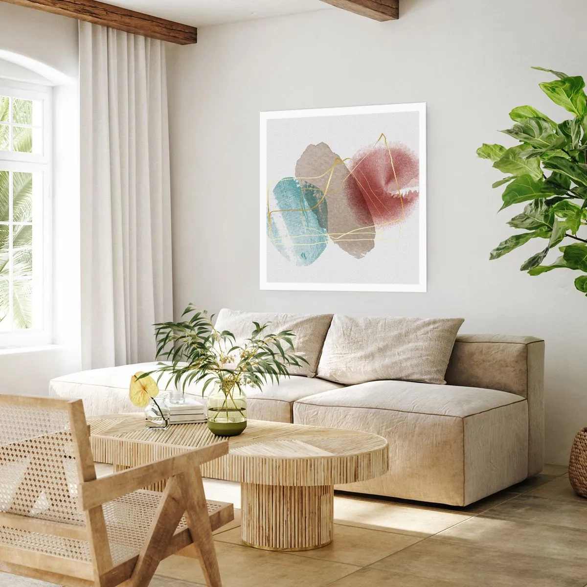 Poster - Coralli dello spazio - 60x60 cm