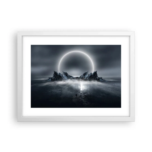 Poster in cornice bianca - La fine del racconto - 40x30 cm