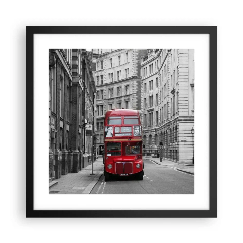 Poster in cornice nera - Il quotidiano non deve essere grigio - 40x40 cm
