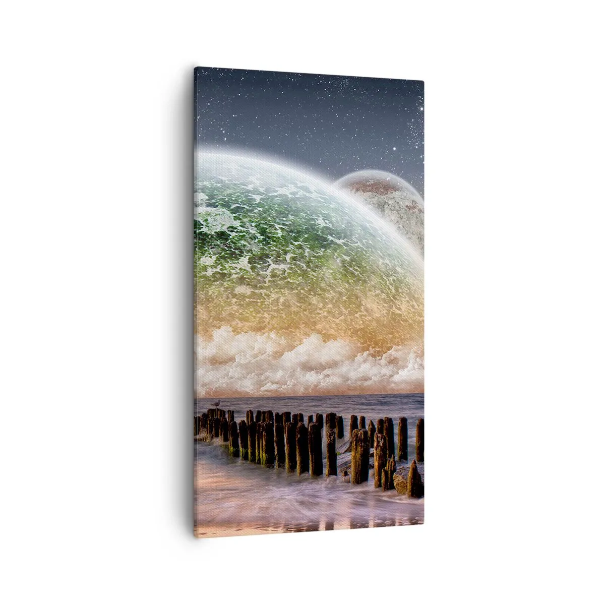 Quadro su tela - Stampe su Tela - E il mondo emerse dalle acque - 55x100 cm