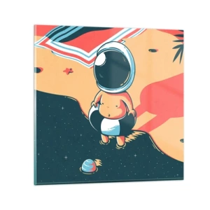 Quadro su vetro - Da un'altra prospettiva - 50x50 cm