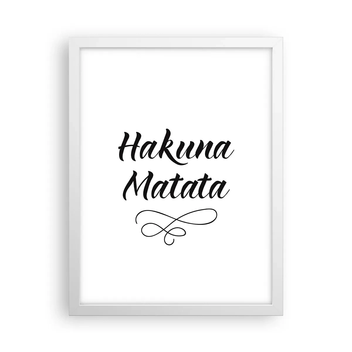 Poster in cornice bianca - Il miglior consiglio - 30x40 cm