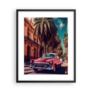 Poster in cornice nera - Ancora all'Avana - 40x50 cm