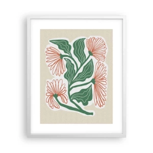 Poster in cornice bianca - Folklore e modernità - 40x50 cm