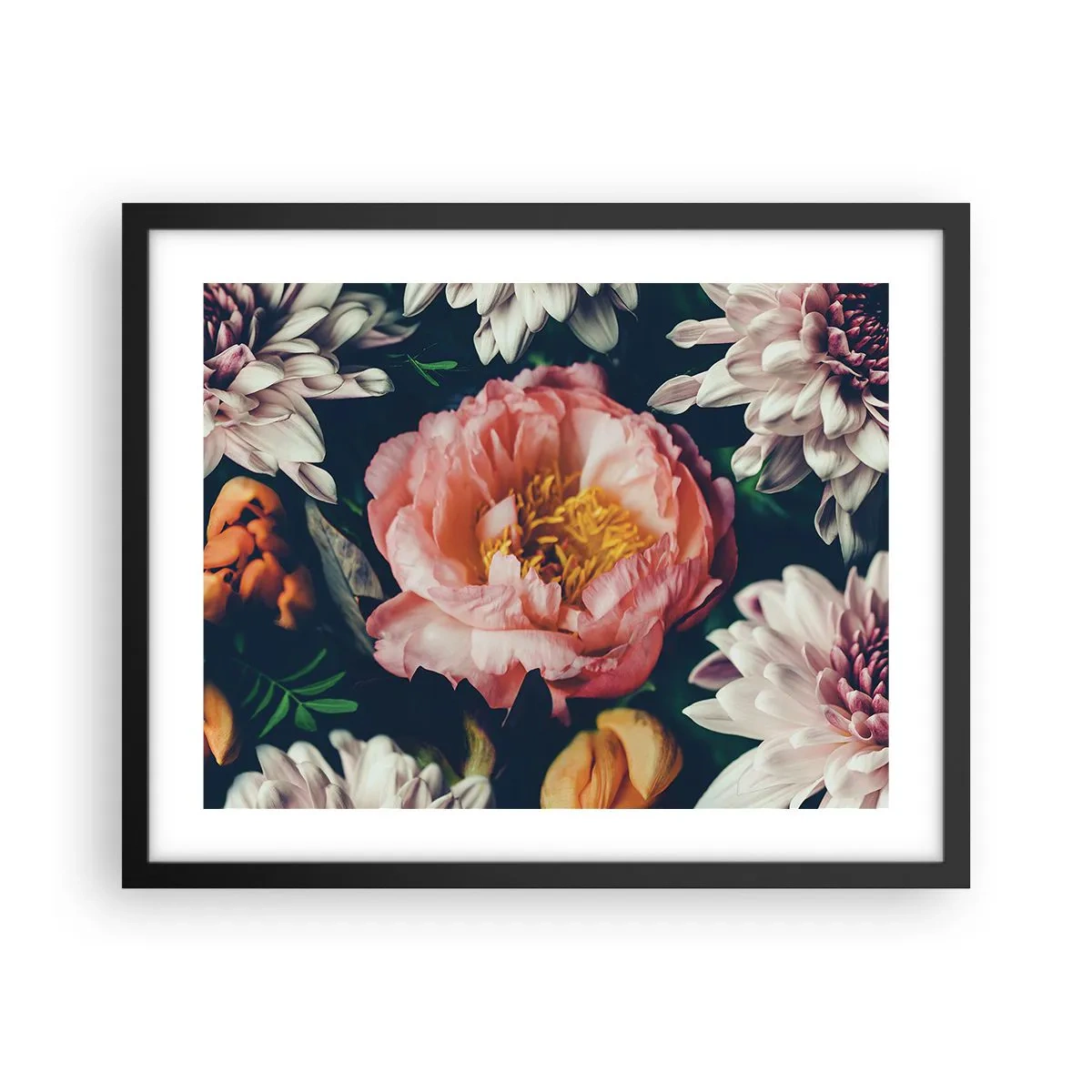 Poster in cornice nera - Con fasto barocco - 50x40 cm