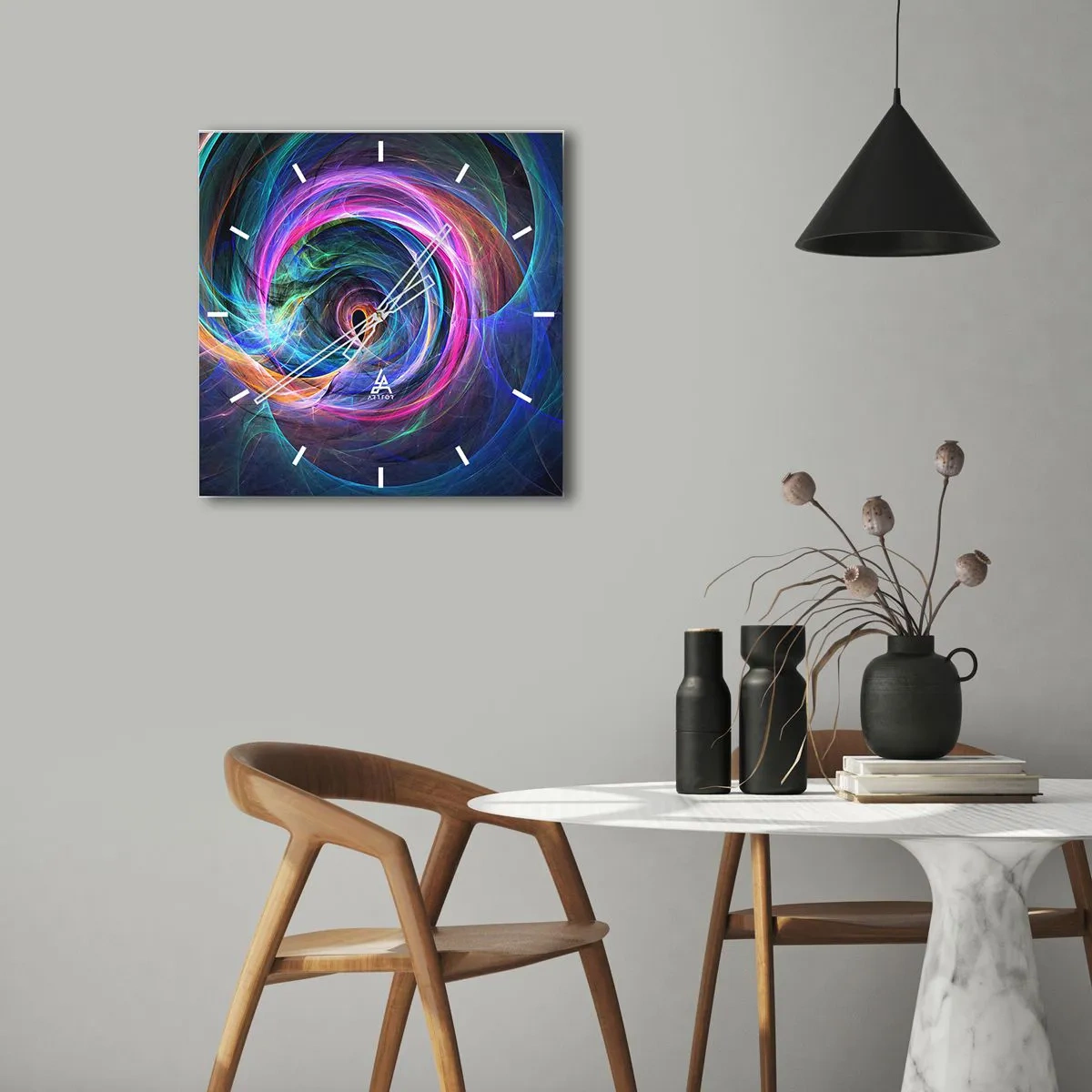 Orologio da parete - Orologio in Vetro - Dove mi porti? - 40x40 cm