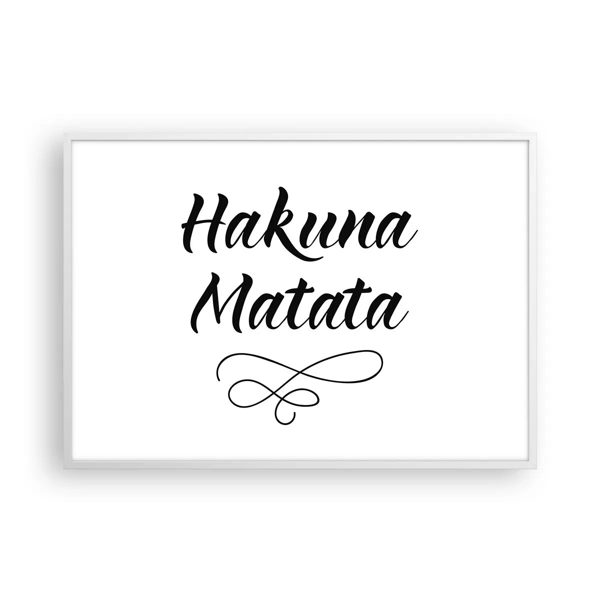 Poster in cornice bianca - Il miglior consiglio - 100x70 cm