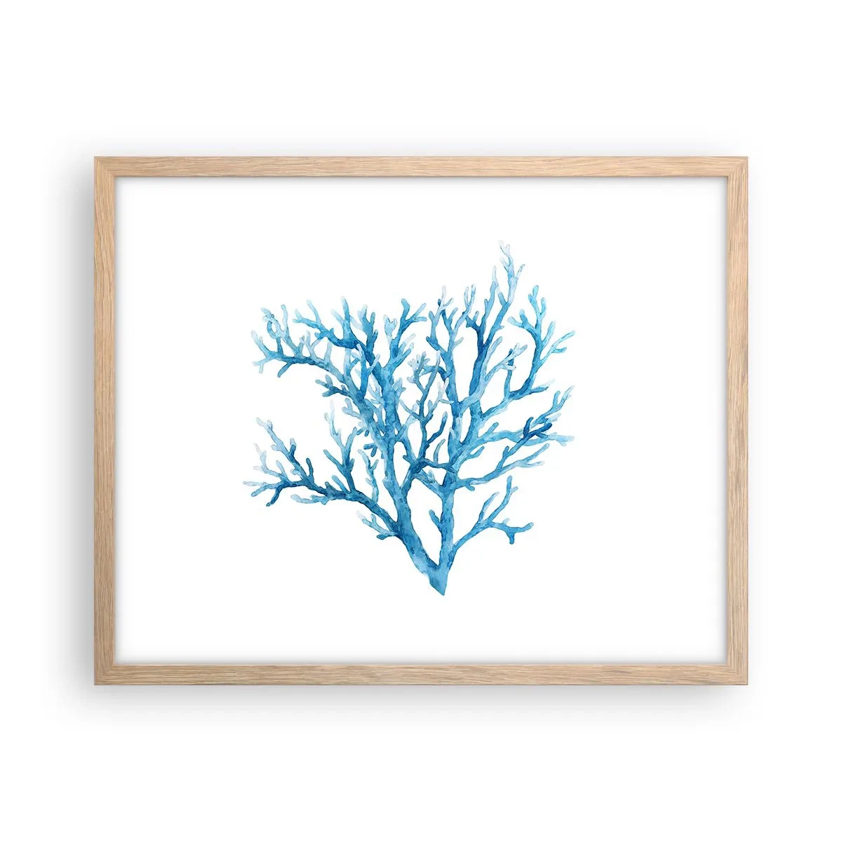Poster in cornice rovere chiaro - Filigrana marina - 50x40 cm