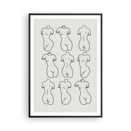 Poster in cornice nera - Solo Venere - 70x100 cm