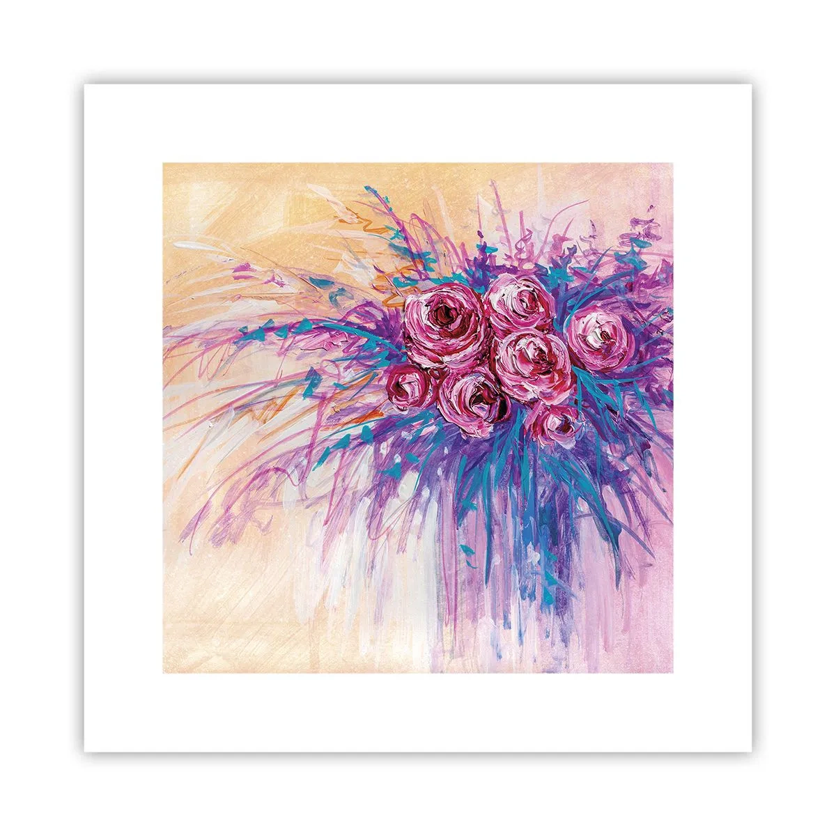Poster - Fontana rosa - 30x30 cm