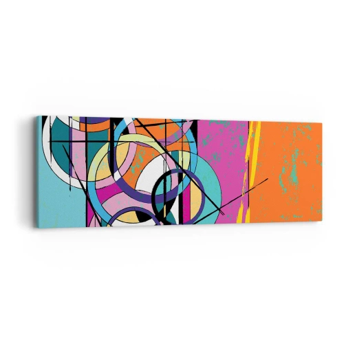 Quadro su tela - Stampe su Tela - Un cerchio dietro l'altro - 90x30 cm